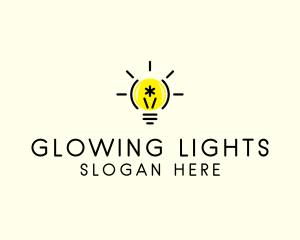 Light Bulb Coding logo design