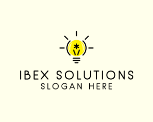 Light Bulb Coding logo design