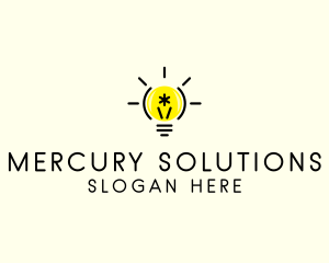 Light Bulb Coding logo design