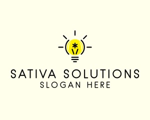 Light Bulb Coding logo design