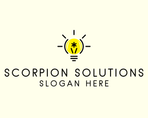 Light Bulb Coding logo design