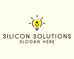 Light Bulb Coding logo design