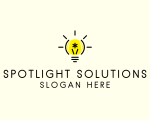 Light Bulb Coding logo design