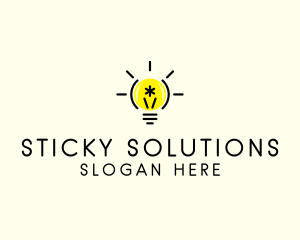 Light Bulb Coding logo design