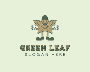 Cannabis Leaf Marijuana logo design