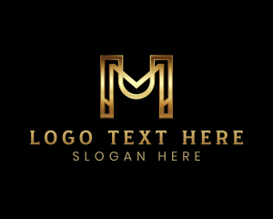 Financial - Premium Deluxe Letter M logo design