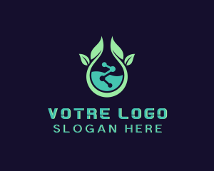 Tech - Nature Leaf Biotech logo design