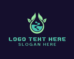 Science - Nature Leaf Biotech logo design
