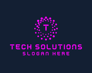 Solutions - Digital Dots Technology logo design