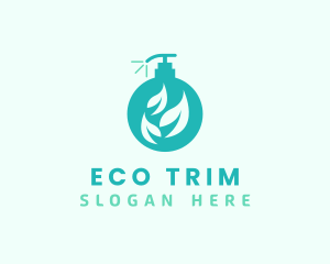 Eco Pump Bottle Cleaner logo design