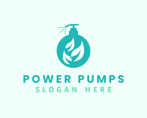 Eco Pump Bottle Cleaner logo design