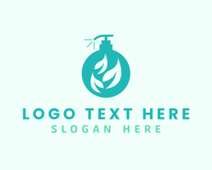 Cleaner - Eco Pump Bottle Cleaner logo design