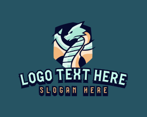 Streamer - Mythical Dragon Streamer logo design