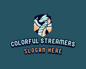 Mythical Dragon Streamer  logo design