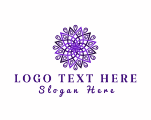 Sauna - Decorative Mandala Flower logo design