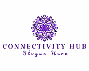 Decorative Mandala Flower Logo