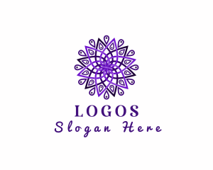Violet - Decorative Mandala Flower logo design