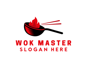 Wok - Oriental Cuisine Restaurant logo design