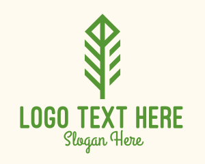 Produce - Green Flower Stalk logo design