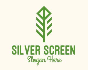 Green Flower Stalk Logo