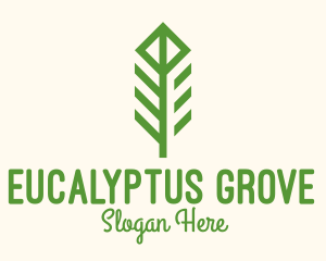 Green Flower Stalk logo design