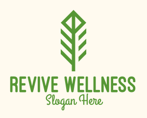 Rehabilitation - Green Flower Stalk logo design