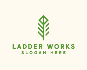 Green Flower Stalk logo design