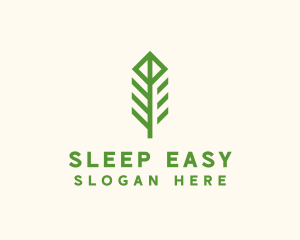 Green Flower Stalk logo design