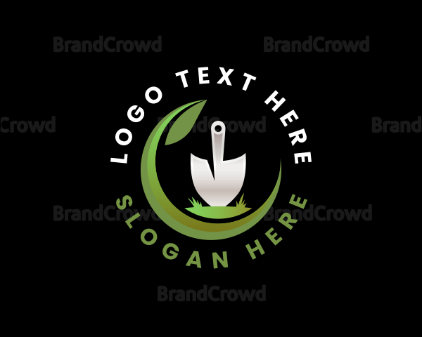 Landscaping Trowel Garden Logo
