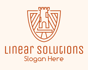 Linear - Linear Turret Shield logo design