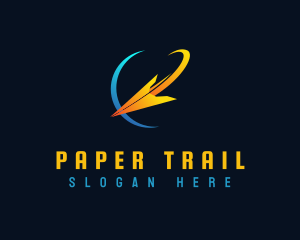 Paper Plane Aviation logo design