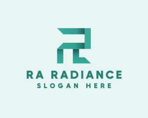 Modern Generic Origami Letter R  logo design