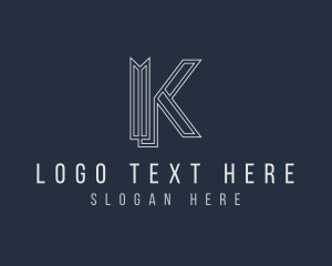 Minimalist Professional Letter K  logo design