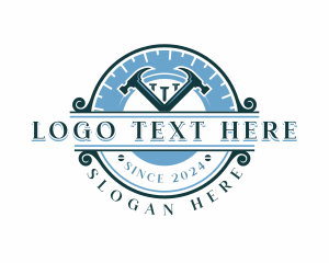 Vintage - Hammer Renovation Carpentry logo design