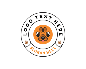 Emblem - Paw Doggy Pet logo design