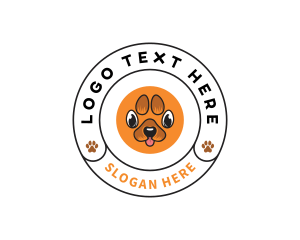 Mongrel - Paw Doggy Pet logo design