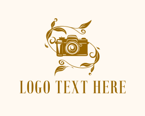 Blogging - Leaf Camera Photography logo design