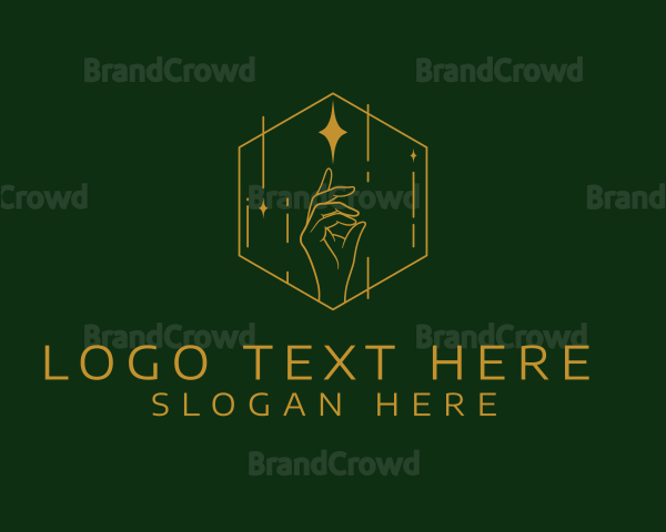 Elegant Cosmic Hand Logo