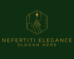 Elegant Cosmic Hand logo design