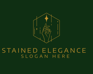 Elegant Cosmic Hand logo design