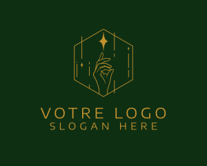Luxe - Elegant Cosmic Hand logo design