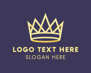 Pageant - Deluxe Gold Crown logo design