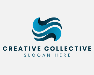 Creative Water Wave logo design