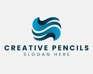 Creative Water Wave logo design