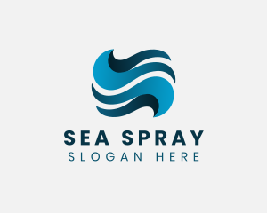 Creative Water Wave logo design