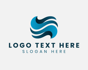 Liquid - Creative Water Wave logo design