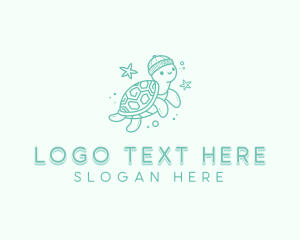 Starfish - Aquatic Turtle Beanie logo design