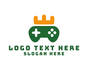 Xbox - Game Controller Crown logo design