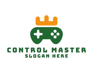 Controller - Game Controller Crown logo design