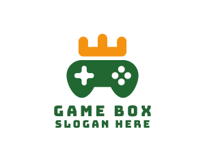 Xbox - Game Controller Crown logo design